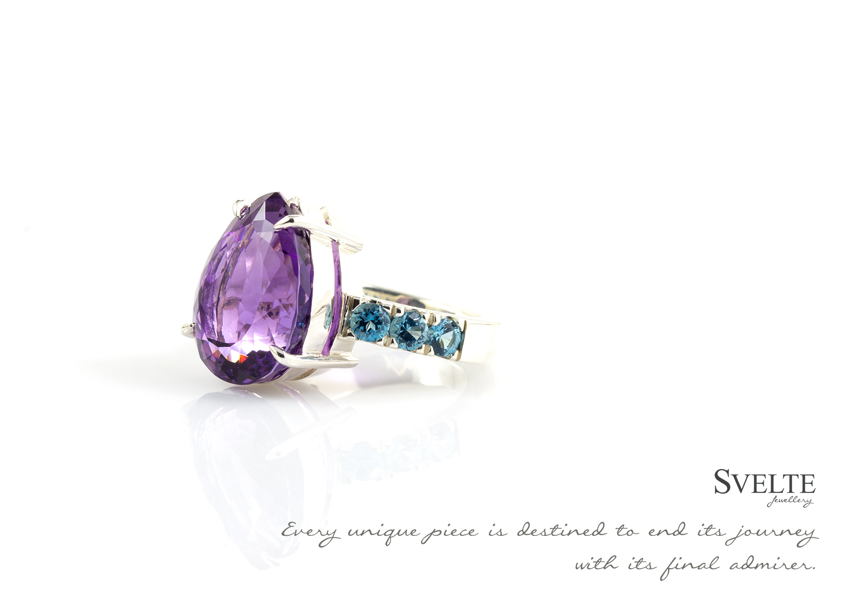 AMETHYST AND Blue Topaz RING