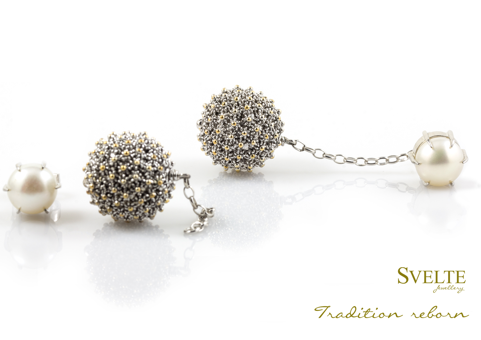 Pearl Studs with grande mal ball 